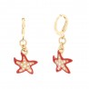 Boucles d'oreilles I love Capri avec pendentif étoile de mer 00661