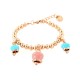 I love Capri bracelet in metal with bells 00668