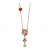 Collier I love Capri avec coquillages et coraux 00671